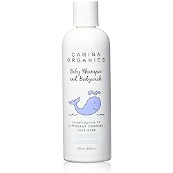 Carina Organics Baby Shampoo and Body Wash 8.4 Oz