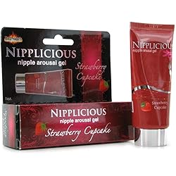 Hott Products Unlimited 44146: Nipplicious Strawberry 1Oz Tube