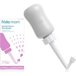 Frida Mom Upside Down Peri Bottle for Postpartum Care | The Original Fridababy MomWasher for Perineal Recovery and Cleansing After Birth. Color:Gray
