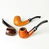 OLD FOX Bent Saddle Stem Replacement Mouthpeice Specialized for Wooden Tobacco Pipe Fit 9mm Paper Filters DIY Pipe Accessories BE0012