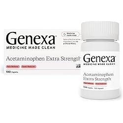 Genexa Extra Strength Acetaminophen Pain & Fever Relief Caplets, 500 mg, 100 Count