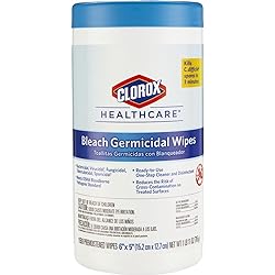 Clorox Healthcare Bleach Germicidal Wipes, 150 Count Canister 30577