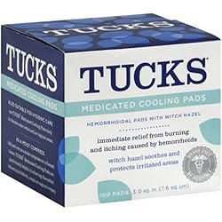 TUCKS MED. Pads 100 Count Pack of 2 #150020