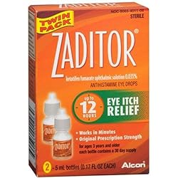 Zaditor Antihistamine Eye Drops Twin Pack 0.34 oz Pack of 2