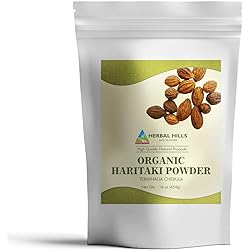 Herbal Hills Organic Haritaki Powder Terminalia Chebula Inknut | 1 Pound16 Oz 454 GMS | Pack of 1 | USDA Certified Organic