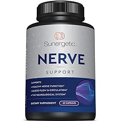 Premium Nerve Support Supplement – with Alpha Lipoic Acid ALA 600 mg, Acetyl-L-Carnitine ALC & Benfotiamine - Nerve Support Formula for Healthy Circulation, Feet, Hands & Toes - 60 Capsules