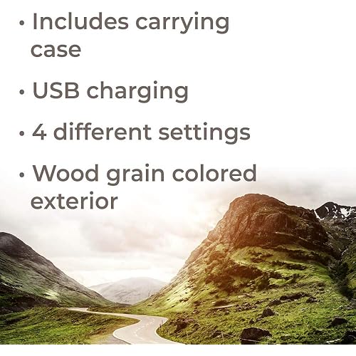 Plant Therapy Wood Grain Portable Diffuser Travel Pack, Includes The Travel Essential Oil Blend 10 mL 13 oz 100% Pure, Undiluted, Natural Aromatherapy, Therapeutic Grade