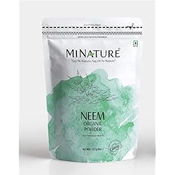 Organic Neem Powder by mi nature | Azardirachta Indica | 227 Gram 0.5 lb 8 oz| Non GMO , Vegan | G Lowing Skin, Hair, Nail | Supports Digestion, Anti-oxidant