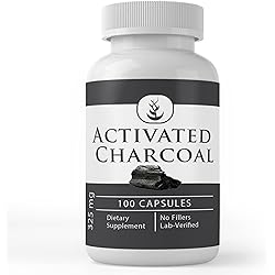 Pure Original Ingredients Activated Charcoal, 100 Capsules Always Pure, No Additives Or Fillers, Lab Verified