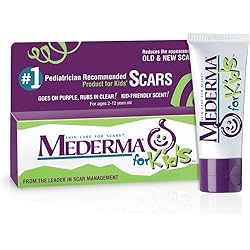 Mederma Kids Skin Care - Reduces the Appearance of Scars, 1 Pediatrician Recommended Product for Kids' Scars, Goes on Purple, Rubs in Clear, Kid-Friendly Scent, 0.7 Oz Package May Vary