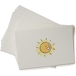 Happy Sun Note Cards - 24 Note Cards with Envelopes - Thank You Cards for Baby Shower, Summer, Kid's Birthday