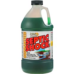 Instant Power Septic Shock Septic Tank Treatment, Drain Cleaner Liquid Clog Remover for Septic System, 67.6 FL OZ 2 Liter