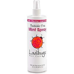 Ladibugs Lice Prevention Mint Spray Large 16oz | Natural Ingredients | Highly Effective | Daily Use