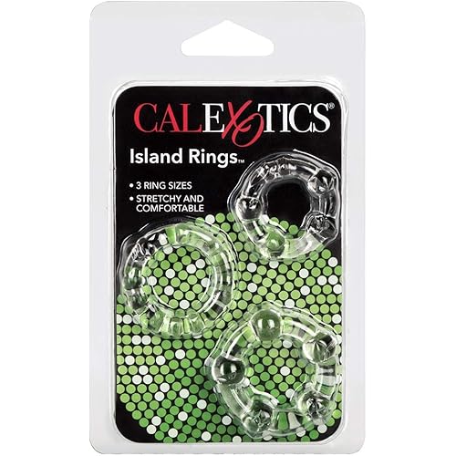 California Exotic Novelties Island Rings, Clear, 3 Pound