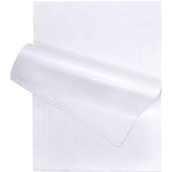 White Tissue Paper 14"x20" 96 Pack, for Gifts, Games, Birthdays, Easter, Mothers Day, Graduations, Gift Wrap, Crafts, DIY Paper Flowers and More