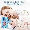 10 Sheets EasYeah Kids Cooling Patches for Fever Discomfort & Pain Relief, Cooling Relief Fever Reducer, Soothe Headache Pain, Pack of 10