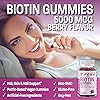 Bronson High Potency Biotin Gummies 5000 mcg Natural Hair Skin & Nails, Vegan Pectin-Based Non-GMO, 90 Gummies