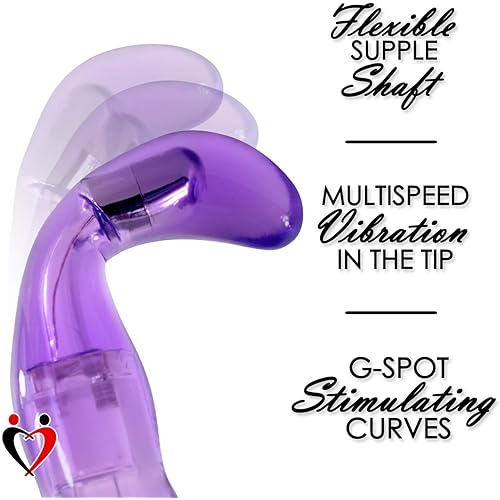 LeLuv Purple Dream Lucid G-Spot Vibrator Waterproof Flexible Multispeed