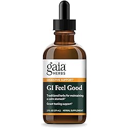 Gaia Herbs GI Feel Good - Digestive Health Support Supplement with Organic Chamomile, Fennel Seed, Spearmint, Ginger Root, and Lemon Balm - 2 Fl Oz Up to 10-Day Supply