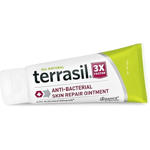 Antibacterial Skin Repair 3X Faster Natural Formula for Fissures Folliculitis Angular Cheilitis Impetigo Chilblains Lichen Sclerosus Cellulitis by Terrasil 50g