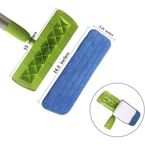Microfiber Spray Mop Replacement Heads for WetDry Mops Compatible with Bona Floor Care System 5 Pack