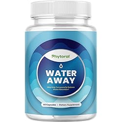 Natural Water Pills Diuretics for Water Retention, Full Body Cleanse and Kidney & Stomach Support - Water Away Pills with Dandelion Leaf Extract, Green Tea & Vitamin B6 – Perfect for Both Men & Women