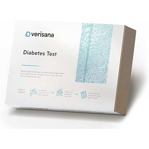 Diabetes Test – at Home Kit – Measure Your A1c Blood Sugar Levels – Blood Analysis by CLIA-Certified Lab – Verisana