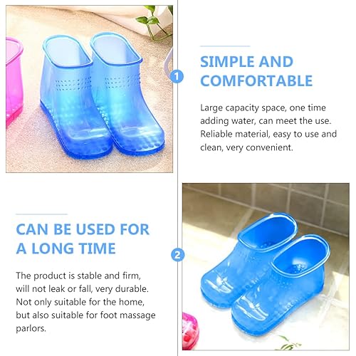 Cabilock 1pair Soak Massager Bathing of Shoe . Boots, Massager: Tub Xcm Scrubber Promote Household Movable Bath Wash Supplies Relaxation Ml Small Boots Portable Holders Compre
