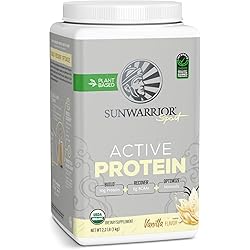 Vegan Protein Powder with BCAAs | Plant Based Protein Powder for Workout Gluten Free Dairy Free Low Carb Keto | Protein Powder Vanilla 2.2 Lb | Pre and Post Workout Active Protein by Sunwarrior