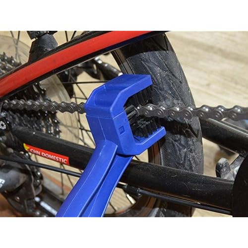 2 Pcs Bike Chain Cleaner Washer Bicycle Motorcycle Chain Cleaning Brush Tool BlueRed