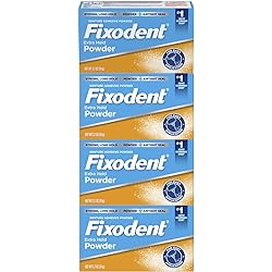 Fixodent Extra Hold Denture Adhesive Powder, 2.7 Ounce Pack of 4