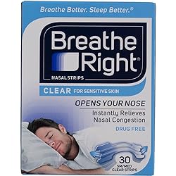 Breathe Right Nasal Strips, SmallMedium, Clear Clear - 90 Count