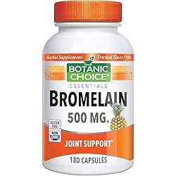 Botanic Choice Bromelain 500 mg, 180 Capsules