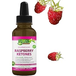 LEAN Nutraceuticals Raspberry Ketones Drops for Women and Men - Slimming Weight Loss Keto with Apple Cider Vinegar Vegan Natural Faster Absorption Than Capsules Liquid Extract60 ml