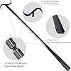 35" Long Dressing Stick with Shoe Horn with Sock Removal Tool, Adjustable Extended Dressing Aids for Shoes, Socks, Shirts and Pants