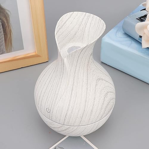 Aroma Diffuser, Home Aromatherapy Machine, Air Humidifier USB LED Essential Oil Diffuser Humidifier for HomeWhite Wood