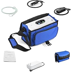 Oxygen Concentrator Machine 3Literiter Portable Oxygen Machine for Breathing Travel with All Accessories, 33% Backup Battery