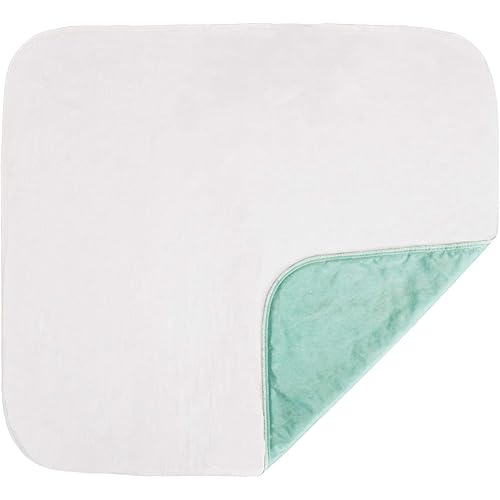 NOVA Medical Products Waterproof Reusable Underpad with 100% Cotton Skin Soft Top Layer, Washable Incontinence Bed and Surface Overlay, Super Absorbent, 17” x 24