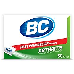 BC Powder Fast Pain Relief Arthritis Aspirin NSAID & Caffeine 50 Count