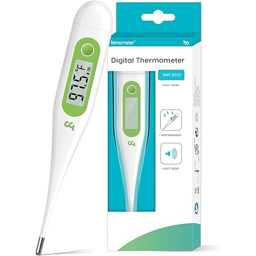 Thermometer for Adults, Oral Thermometer for Fever, Medical Thermometer with Fever Alert, Memory Recall, CF Switchable, Rectum Armpit Reading Thermometer for Baby Kids and Adults