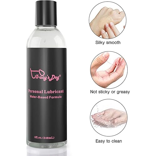 Tracy's Dog Water Based Lube ,Lubricant for Women, Men and Couples 8 oz