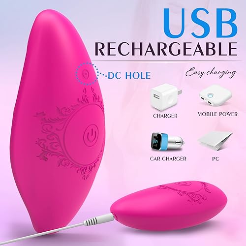 Wearable Panty Clitoral Vibrator with Remote Control, Rechargeable Waterproof Clitoris and G-Spot Stimulator Invisible Vibrator Adult Sensory Toys for Women