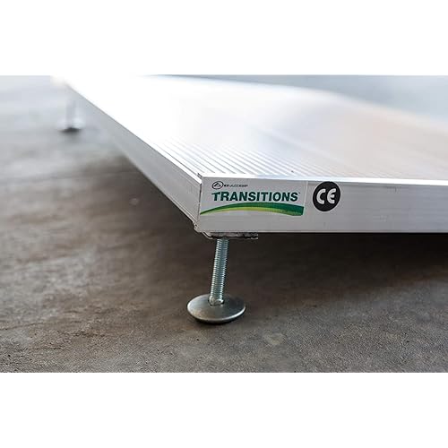 EZ-Access Transitions Aluminum Threshold Ramp with Adjustable Height up to 4-38, 24 L x 36-14 W