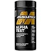 Testosterone Booster for Men | MuscleTech AlphaTest | Tribulus Terrestris & Boron Supplement | Max-Strength ATP & Test Booster | Daily Workout Supplements for Men, 120 Pills Package May Vary