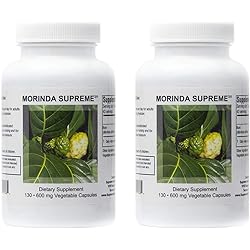 Supreme Nutrition Morinda Supreme Dual Pack | 130 Whole Noni Fruit 730 mg Capsules | 2190 mg per Serving