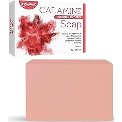 Natural Instant Itch Relief Soap Bar – Calming Calamine Soap for Itchy Skin, Bug Insect Mosquito or Ant Bite, Eczema, Poison Ivy Rash, Chicken Pox – Pure Raw Anti-Itch Defense Cleansing Skincare Made in USA 4 Ounce Pack of 1