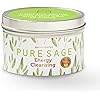 MAGNIFICENT 101 Aromatherapy Candles, Pure White Sage Candles for Cleansing House Chakra Healing, Naturally Scented Soy Candles for Outdoor and Indoor, 6 Oz Pure Sage Candles