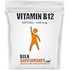 BulkSupplements.com Vitamin B12 1000 mcg Softgels - B12 Vitamins - B12 Complex - Vitamin B Supplements - VIT B12 - Vitamin B12 Supplements - B 12 Vitamin 300 Count - 300 Servings