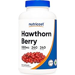 Nutricost Hawthorn Berry Capsules 550mg, 240 Capsules, Vegetarian Friendly, Non-GMO & Gluten Free