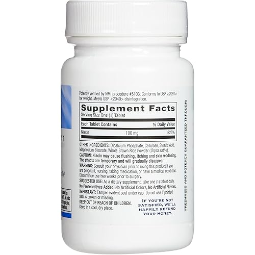 Rite Aid Niacin, 100mg - 100 Tablets | Vitamin B3 Supplement